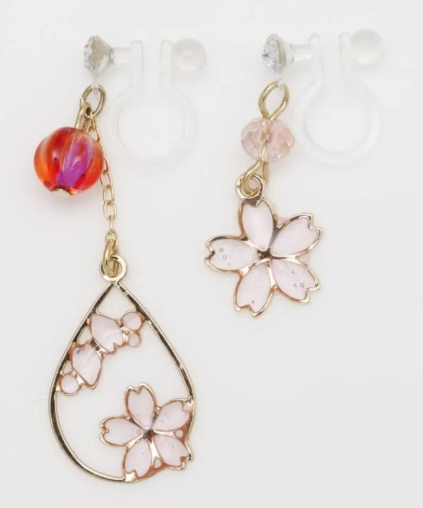 Rose Gold Drop Earrings-SUKASHI - Openwork Clip Earrings