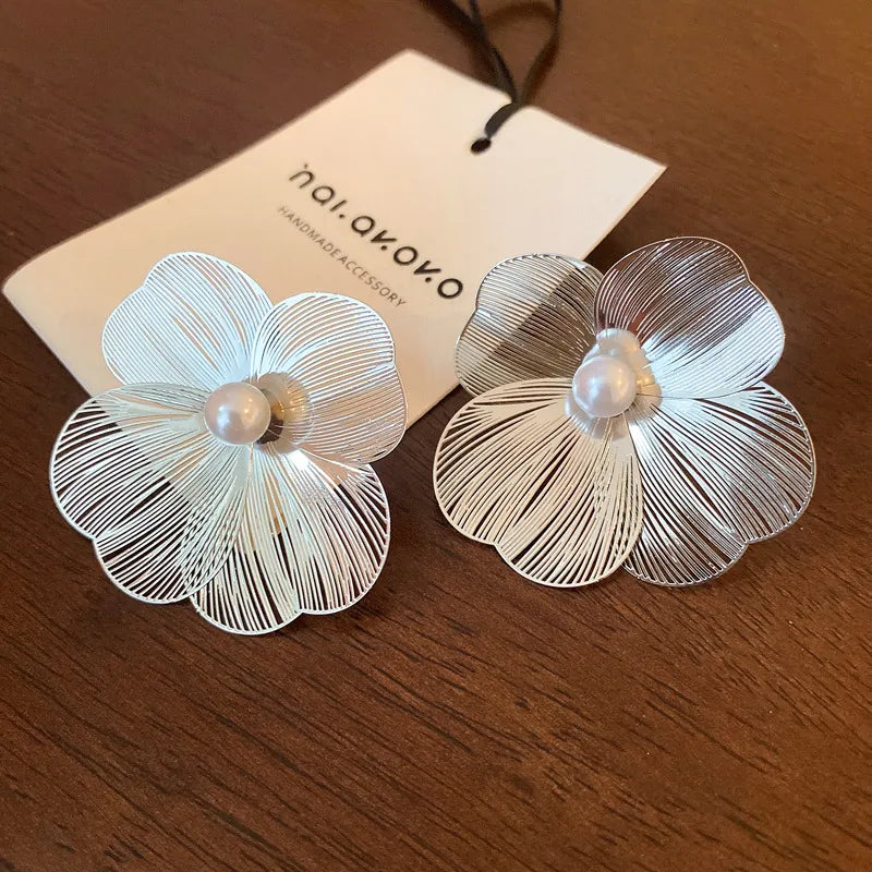 Silver Earrings 2.8*1.6cm