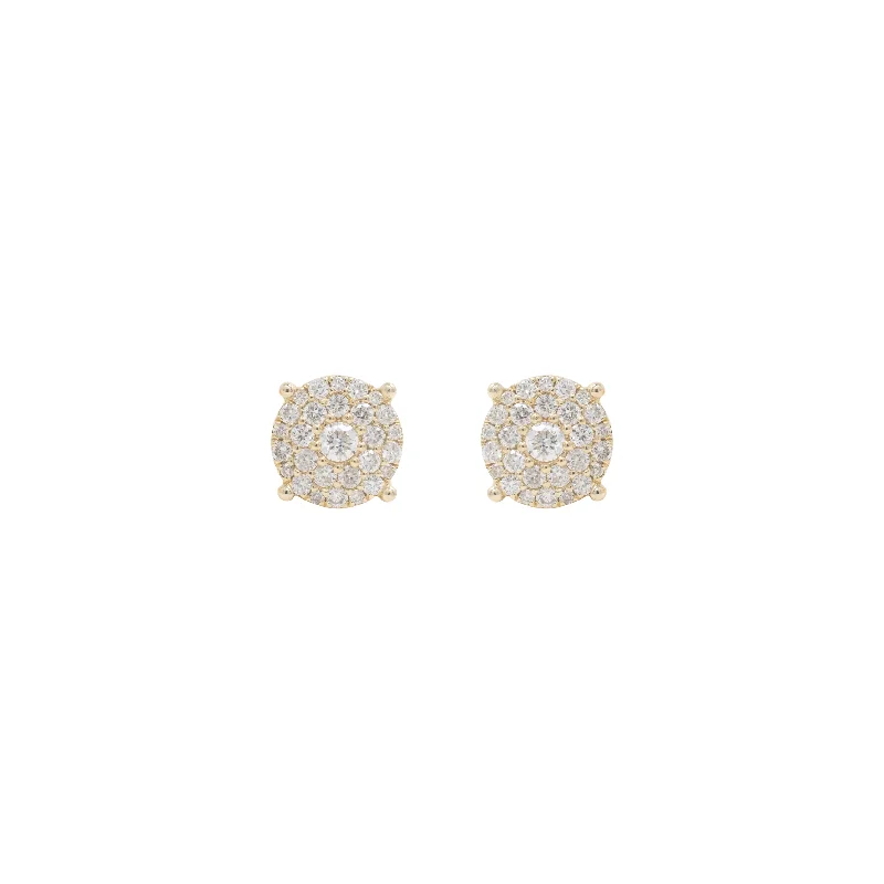 Art Deco Earrings-Divine Diamond Small Studs