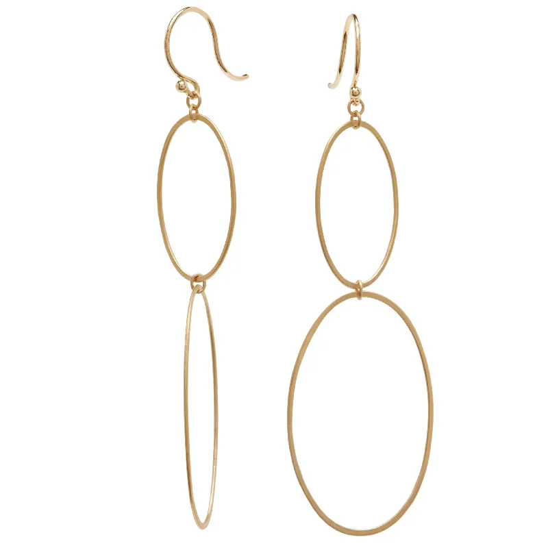 Modern Drop Earrings-<!--ER651-2-->two ellipse earrings