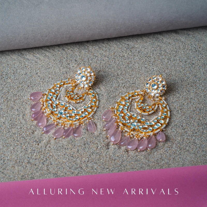 Gold and Pearl Earrings-Aksa Earrings