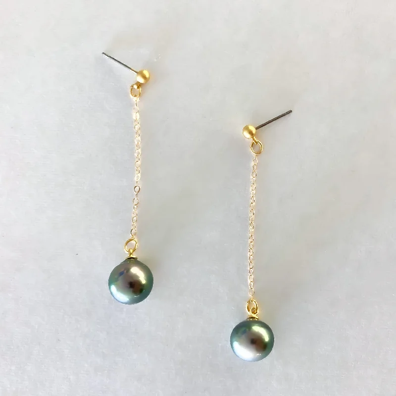 Eco-Friendly Earrings-Tahitian Pearl Dusters