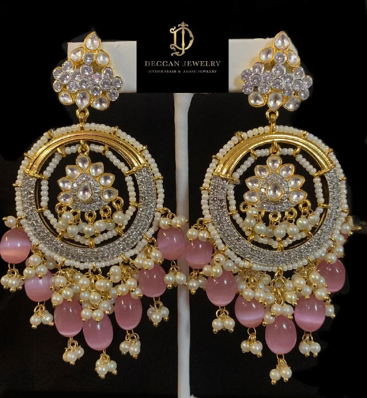 Unique Drop Earrings-DER342 Amrah Cz earrings (READY TO SHIP )