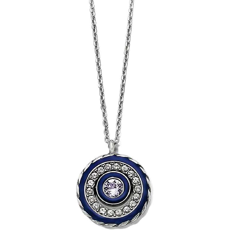 Luxury Silver Necklace-Halo Eclipse Petite Necklace