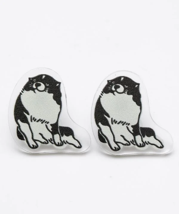 Custom Earrings with Name-UKIYOE Animal Earrings